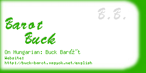 barot buck business card